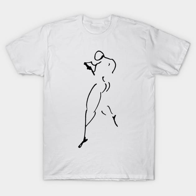 Reader Butt T-Shirt by Sequin Garlic